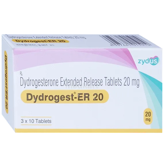dydrogest er 20mg tablet 10's